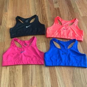 Nike Sports Bras Set of 4 Size Large